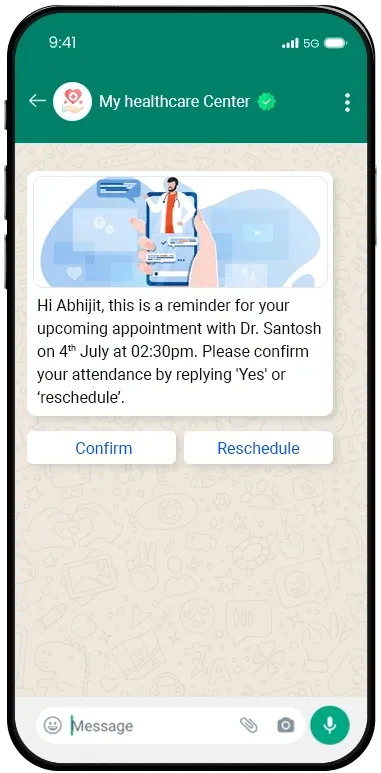 whatsapp for health care
